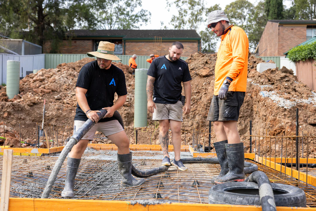 The Art of Pouring Concrete with Plywood Forms
